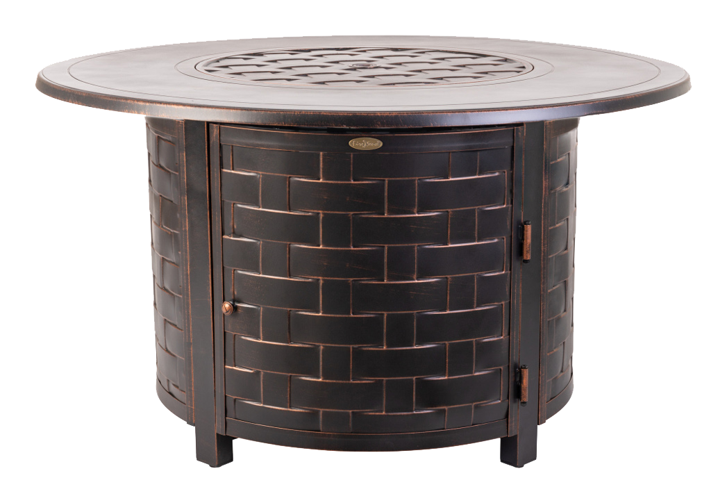 Fire Sense Perissa Aluminum Round Liquid Propane Gas Fire Pit Cabela's